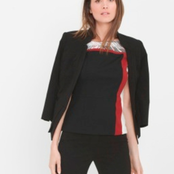 WHITE HOUSE BLACK MARKET SEASONLESS PEPLUM JACKET - Picture 3 of 3